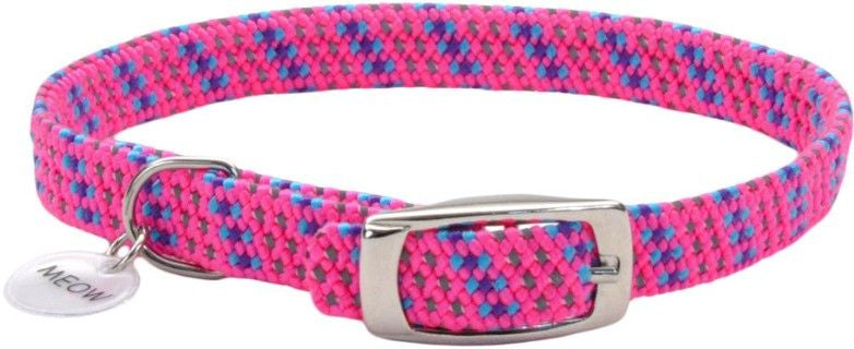1 count Coastal Pet Elastacat Reflective Safety Collar with Charm Pink
