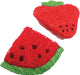 2 count AE Cage Company Nibbles Strawberry and Watermelon Loofah Chew Toys