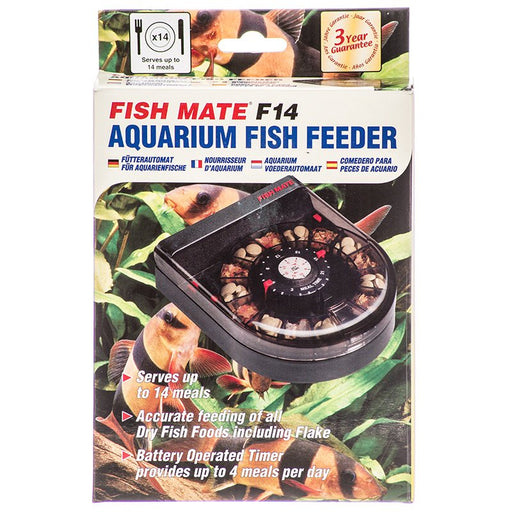 1 count Fish Mate F14 Automatic Aquarium Fish Feeder