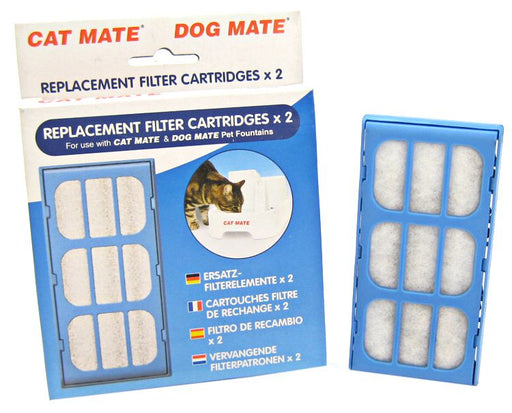 2 count Cat Mate Replacement Filter Cartridge for Pet Fountain