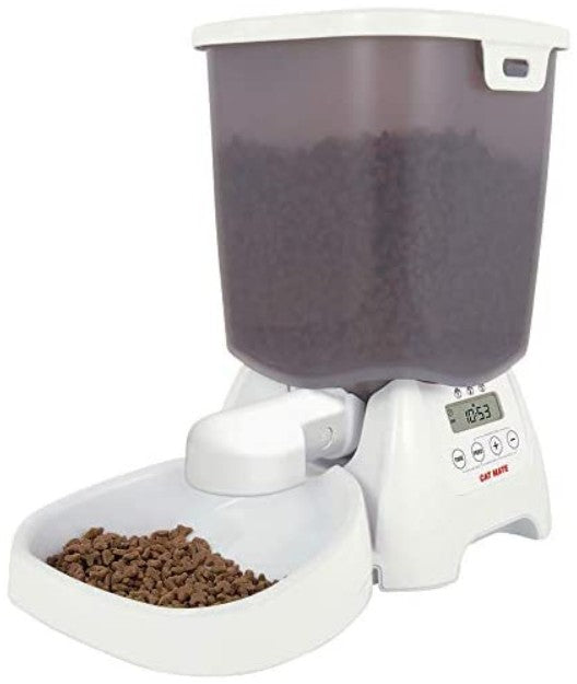 1 count Cat Mate C3000 Automatic Dry Food Pet Feeder
