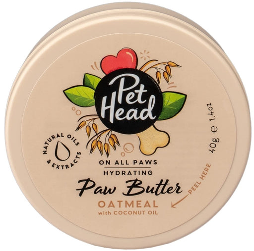 1.4 oz Pet Head Hydrating Paw Butter for Dogs Oatmeal with Coconut Oil