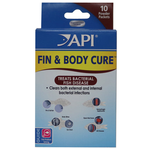 10 count API Fin and Body Cure Treats Bacterial Fish Disease External and Internal
