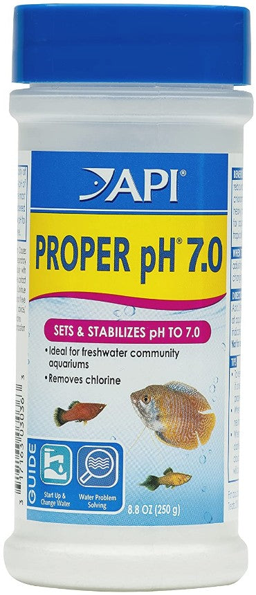 pH 7.0 - 1 count API Proper pH Sets and Stabilizes Freshwater Aquariums