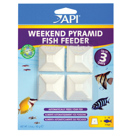 4 count API Weekend Pyramid Fish Feeder up to 3 Days