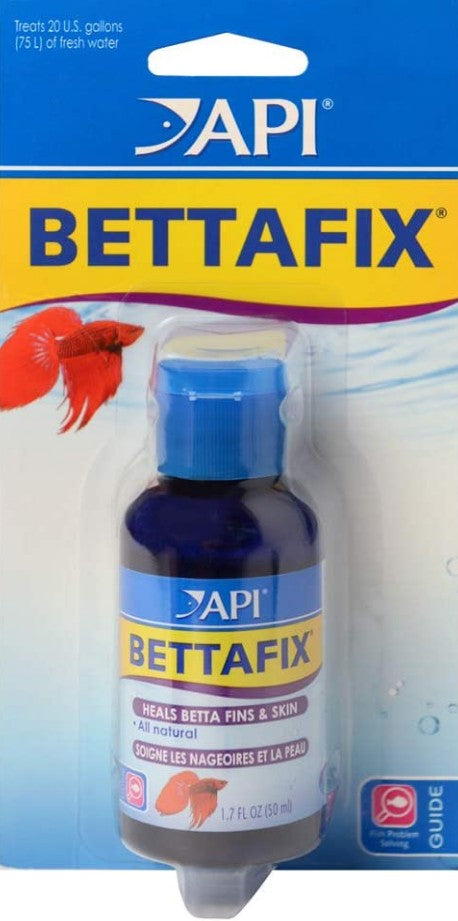 5.1 oz (3 x 1.7 oz) API Bettafix Betta Medication Heals Betta Fins and Skin