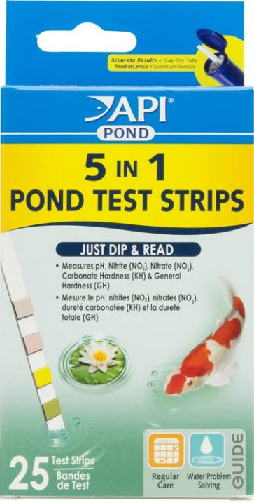 25 count API PondCare 5-in-1 Pond Test Strips