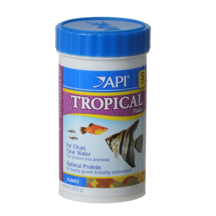 1.1 oz API Tropical Flakes Fish Food
