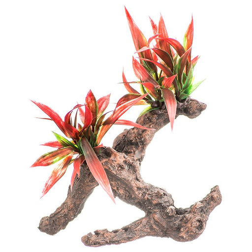 1 count Aquatop Driftwood Aquarium Plant Fiery Red