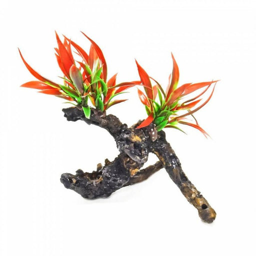 1 count Aquatop Driftwood Aquarium Plant Fiery Red