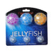 3 count Aquatop Silicone Jellyfish Aquarium Ornament Assorted Colors