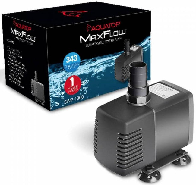 343 GPH Aquatop Max Flow Submersible Pump for Aquariums