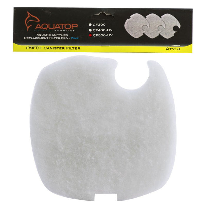 CF500-UV - 3 count Aquatop Replacement Filter Pad for CF Canister Filter Fine