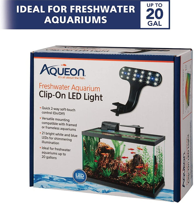 1 count Aqueon Freshwater Aquarium Clip-On LED Light