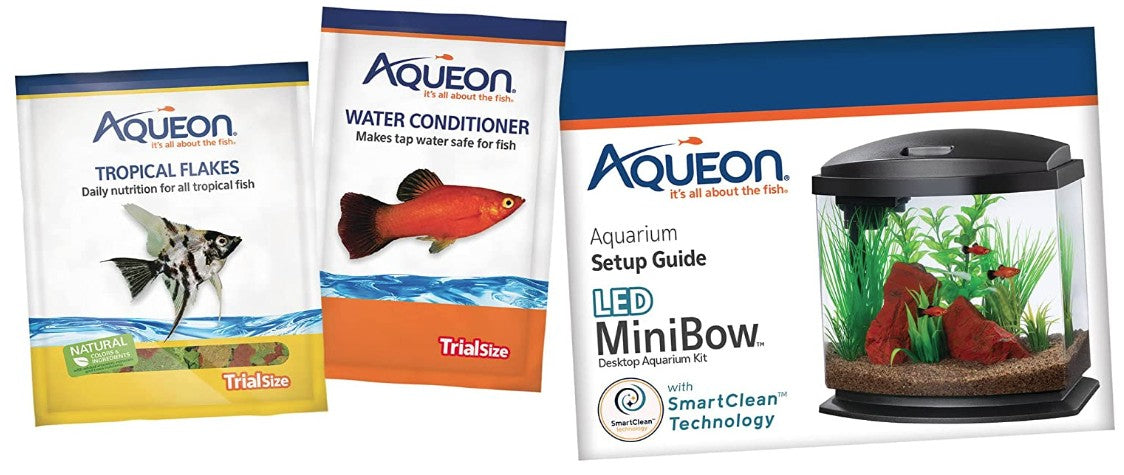 1 gallon Aqueon LED MiniBow 1 SmartClean Aquarium Kit Blue