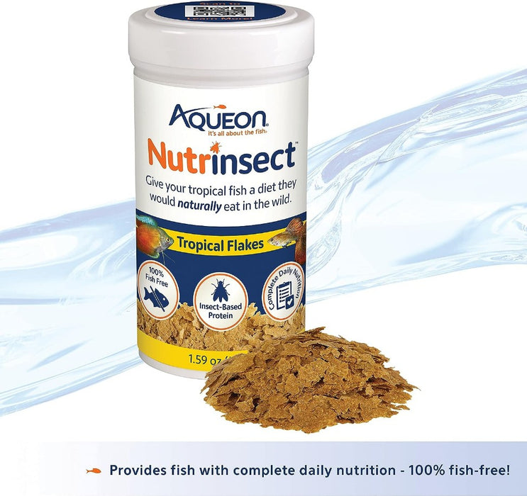 1.59 oz Aqueon Nutrinsect Tropical Flakes