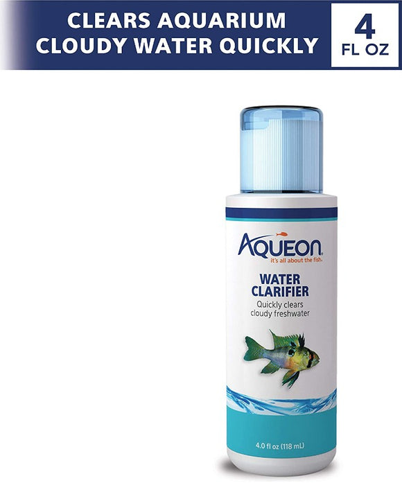 4 oz Aqueon Water Clarifier Quickly Clears Cloudy Water for Freshwater and Saltwater Aquariums