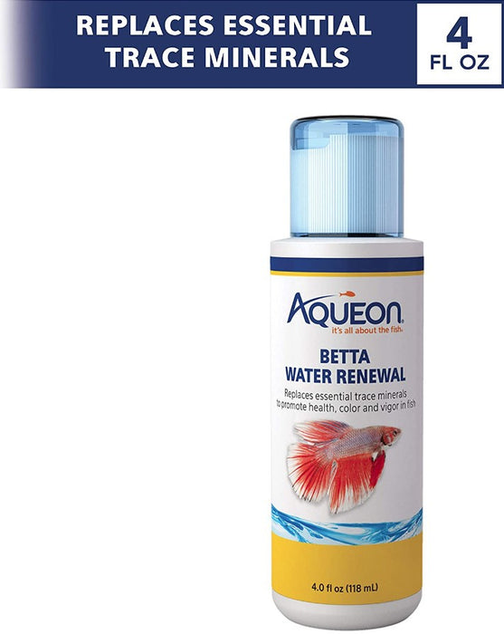4 oz Aqueon Betta Water Renewal Replaces Trace Minerals for Aquariums
