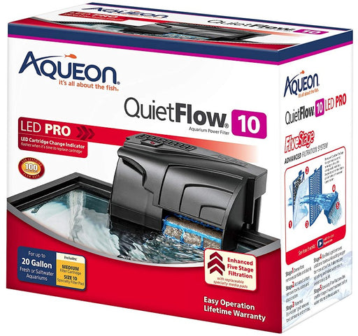10 gallon Aqueon QuietFlow LED Pro Aquarium Power Filter