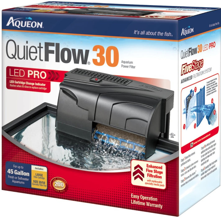 45 gallon Aqueon QuietFlow LED Pro Aquarium Power Filter