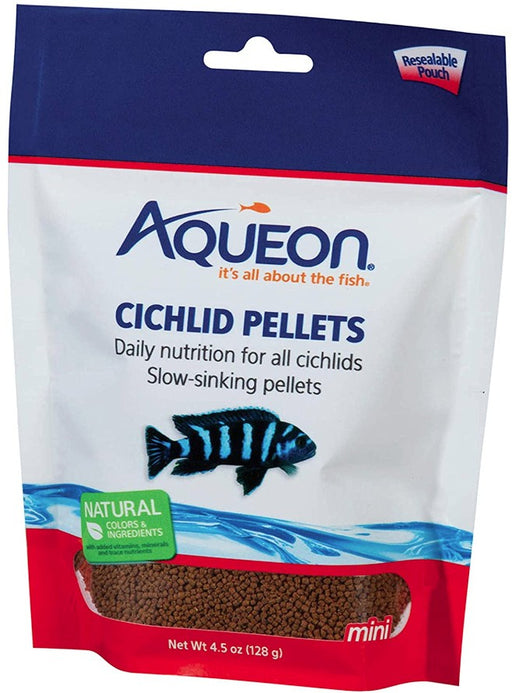 4.5 oz Aqueon Mini Cichlid Food Pellets