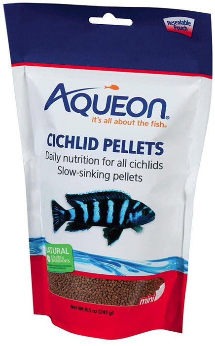 8.5 oz Aqueon Mini Cichlid Food Pellets