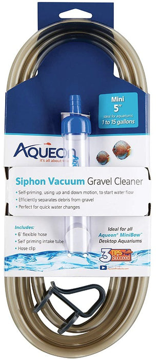 Mini - 5" long Aqueon Siphon Vacuum Gravel Cleaner