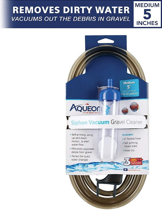 Medium - 5" long Aqueon Siphon Vacuum Gravel Cleaner