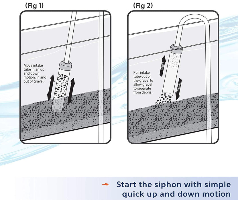 Medium - 9" long Aqueon Siphon Vacuum Gravel Cleaner