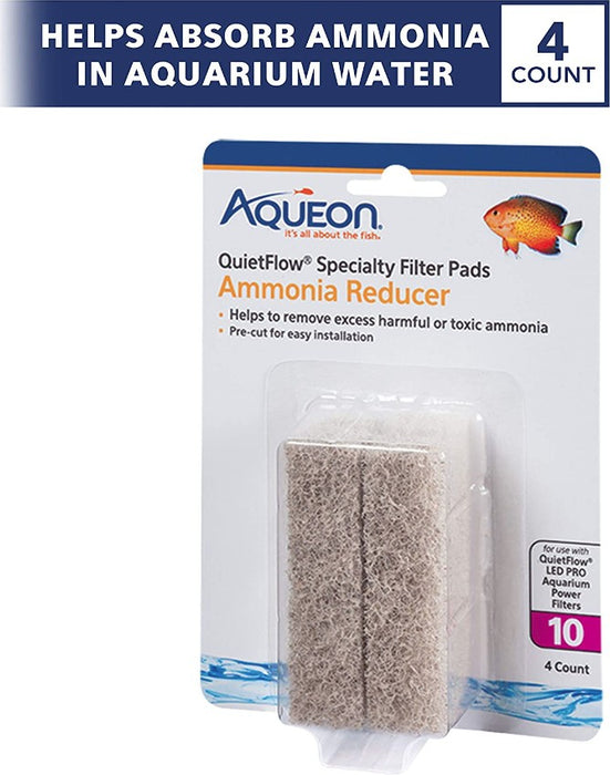24 count (6 x 4 ct) Aqueon Ammonia Reducer for QuietFlow LED Pro Power Filter 10