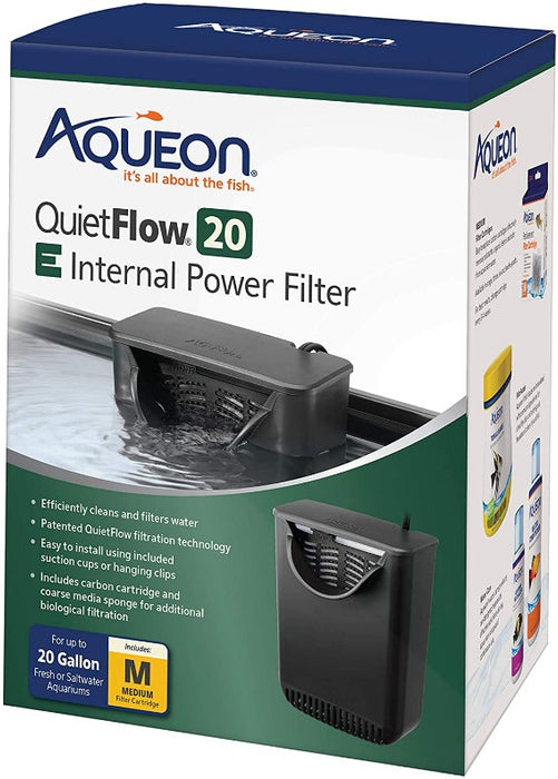 20 gallon Aqueon Quietflow E Internal Power Filter for Aquariums