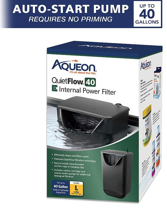 40 gallon Aqueon Quietflow E Internal Power Filter for Aquariums
