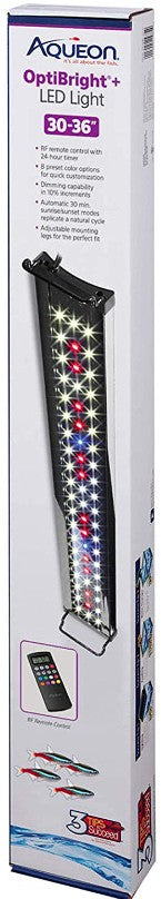 30-36" long Aqueon OptiBright Plus LED Aquarium Light Fixture