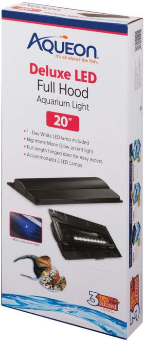 20"L x 8.5"W Aqueon Deluxe LED Full Hood for Aquariums
