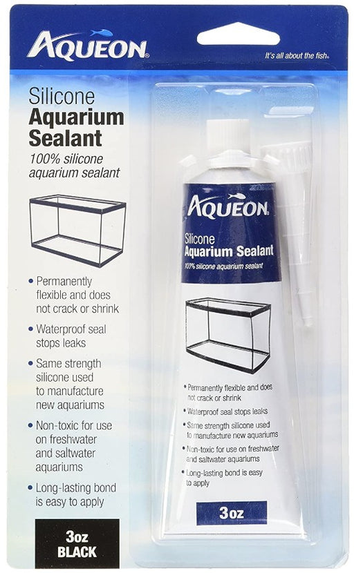 18 oz (6 x 3 oz) Aqueon Silicone Aquarium Sealant Black