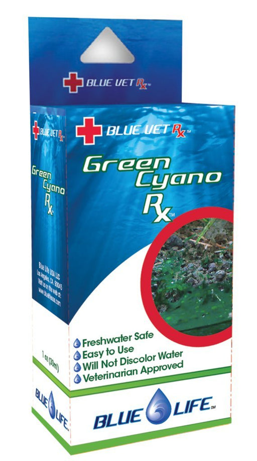 1 oz Blue Life Green Cyano Rx for Aquariums