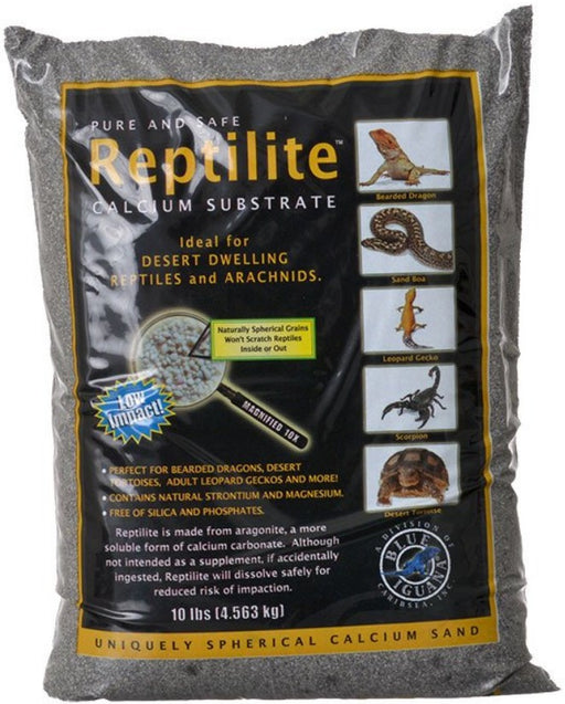 40 lb (4 x 10 lb) Blue Iguana Reptilite Calcium Substrate for Reptiles Smokey Sand