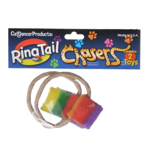 2 count Cat Dancer Ringtail Chasers Cat Toy