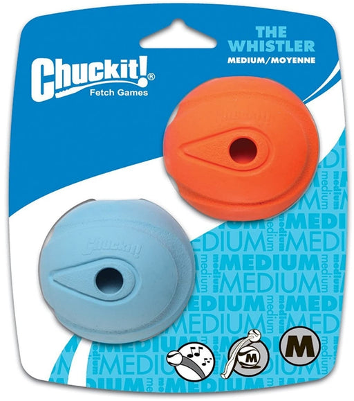 Medium - 2 count Chuckit The Whistler Ball Toy for Dogs