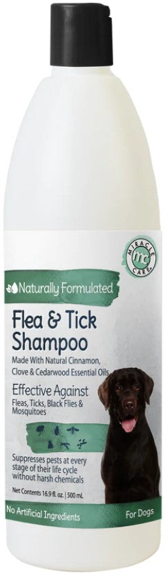 16.9 oz Miracle Care Natural Flea and Tick Shampoo