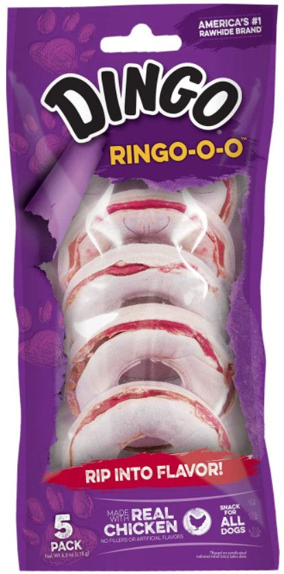 5 count Dingo Ringo-O-O with Real Chicken (No China Ingredients)