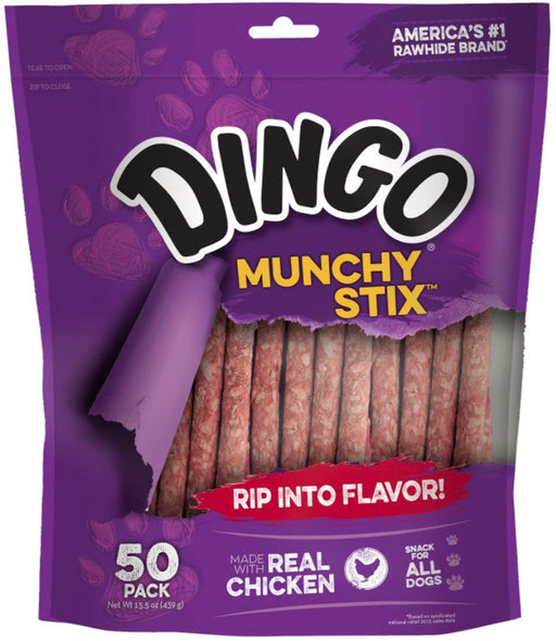 50 count Dingo Munchy Stix with Real Chicken (No China Ingredients)