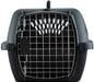 Small - 1 count Aspen Pet Porter Heavy-Duty Pet Carrier Storm Gray and Black