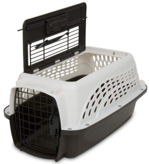 Small - 1 count Petmate Two Door Top-Load Kennel White