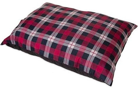 1 count Petmate Plaid Pillow Dog Bed Assorted Colors