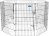 36" tall - 1 count Petmate Exercise Pen Single Door with Snap Hook Design and Ground Stakes for Dogs Black