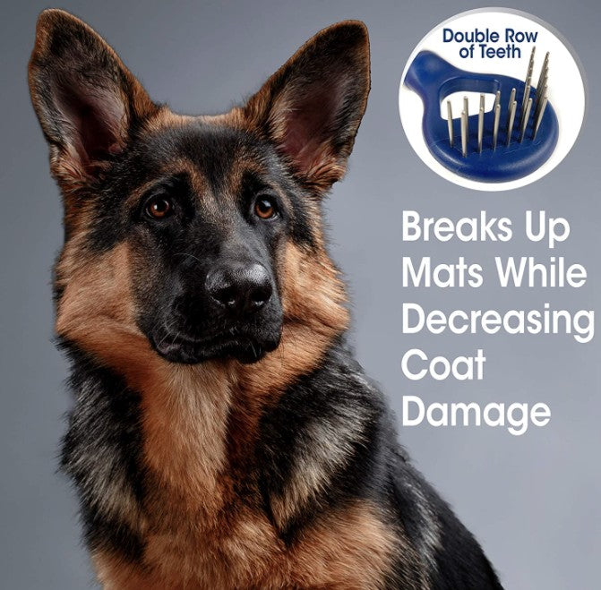 1 count Four Paws Magic Coat Professional Mat Removing Rake Comb