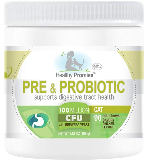 270 count (3 x 90 ct) Four Paws Healthy Promise Pre and Probiotic Supplement for Cats