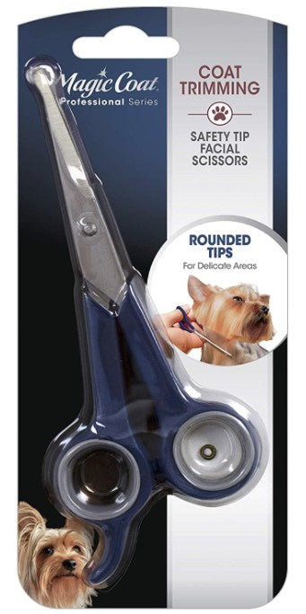 1 count Four Paws Magic Coat Professional Safety Tip Facial Dog Grooming Scissors