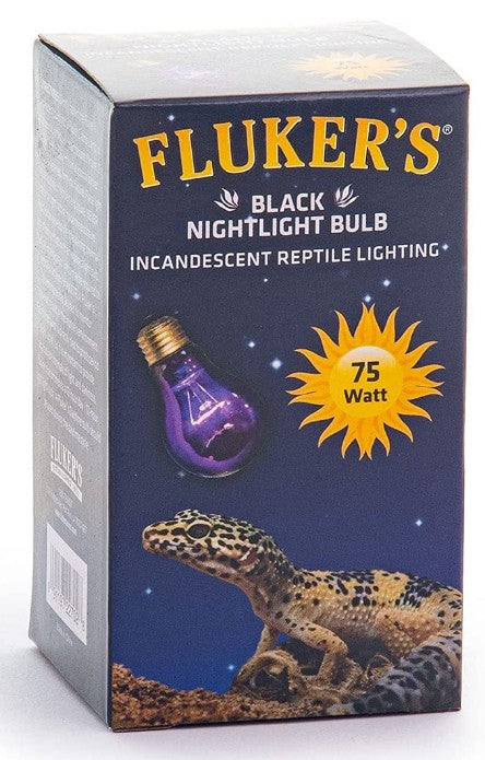75 watt Flukers Black Nightlight Bulb Incandescent Reptile Light